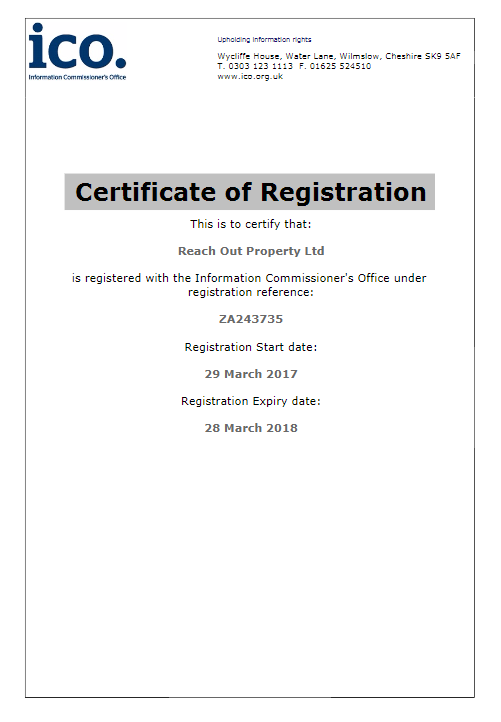 ICO certificate